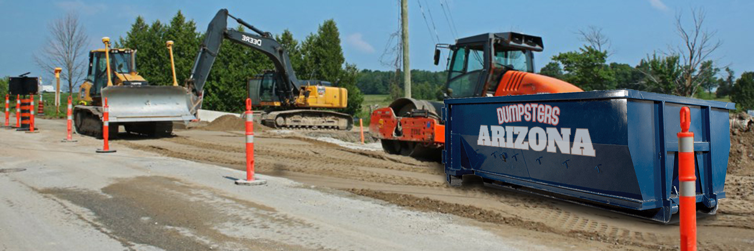 Roll-off dumpsters for construction sites